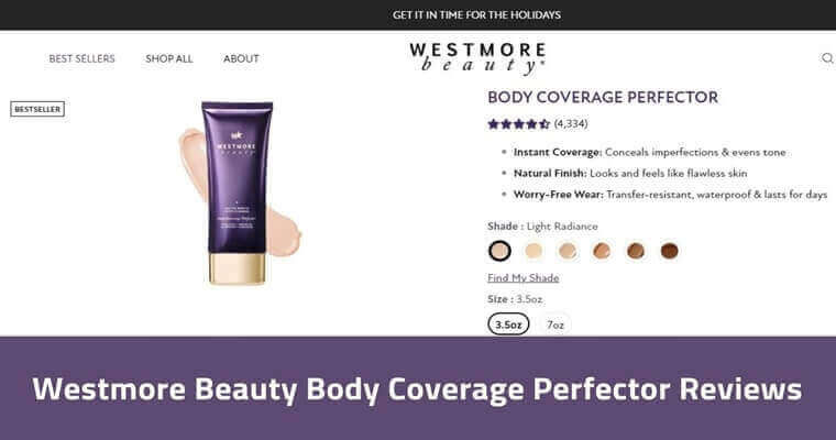 Westmore Beauty Body Coverage Perfector Reviews